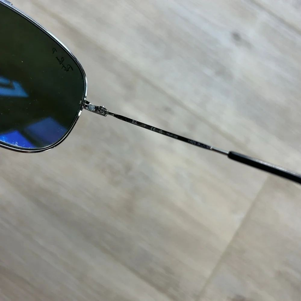 Ray-Ban RB3293 004/9A Polarized Aviator Sunglasses Silver Metal **Frames Only**